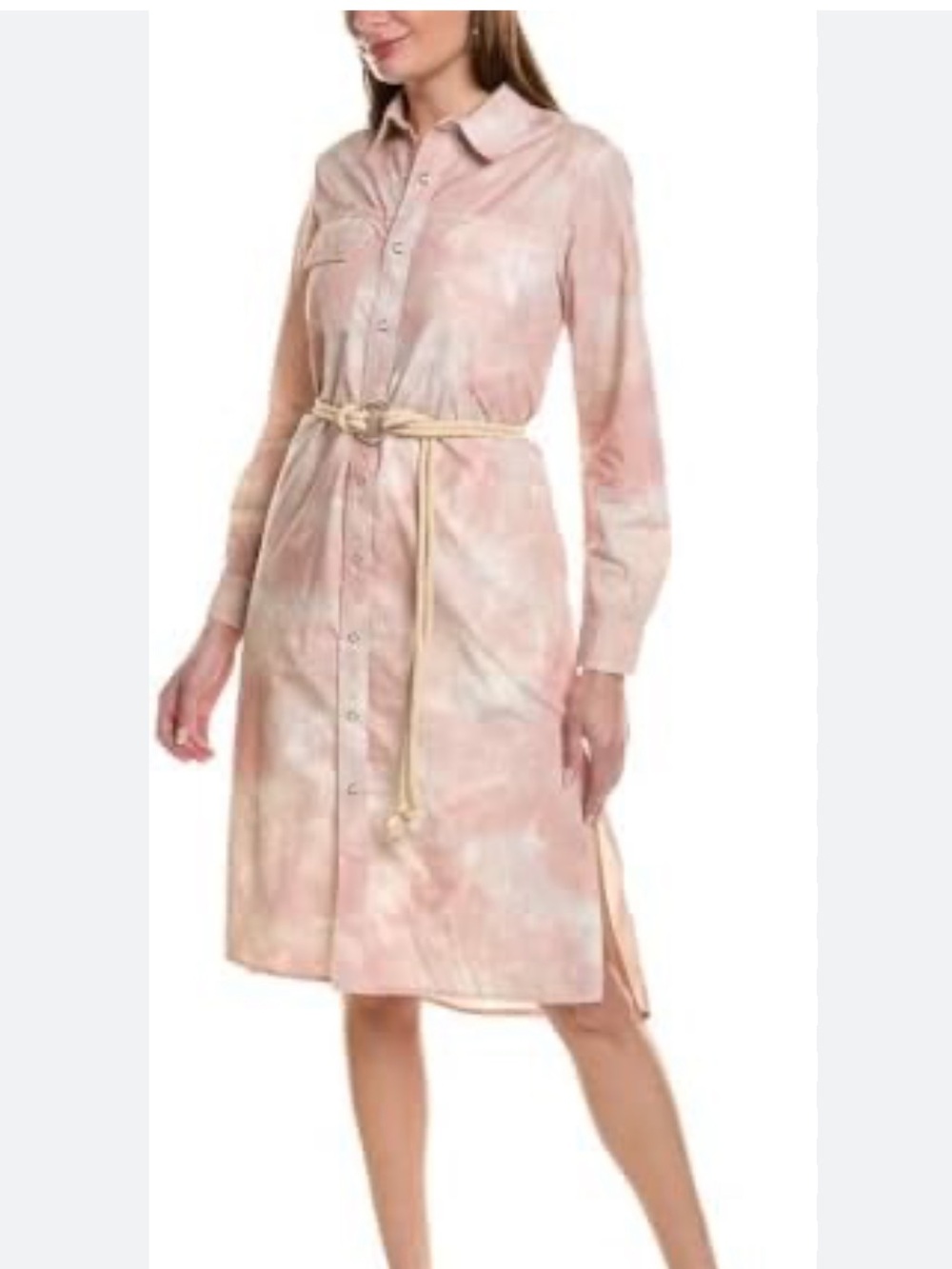 NWT AG Adriano Goldschmied Taylor Long Sleeve Cotton Shirt Dress M